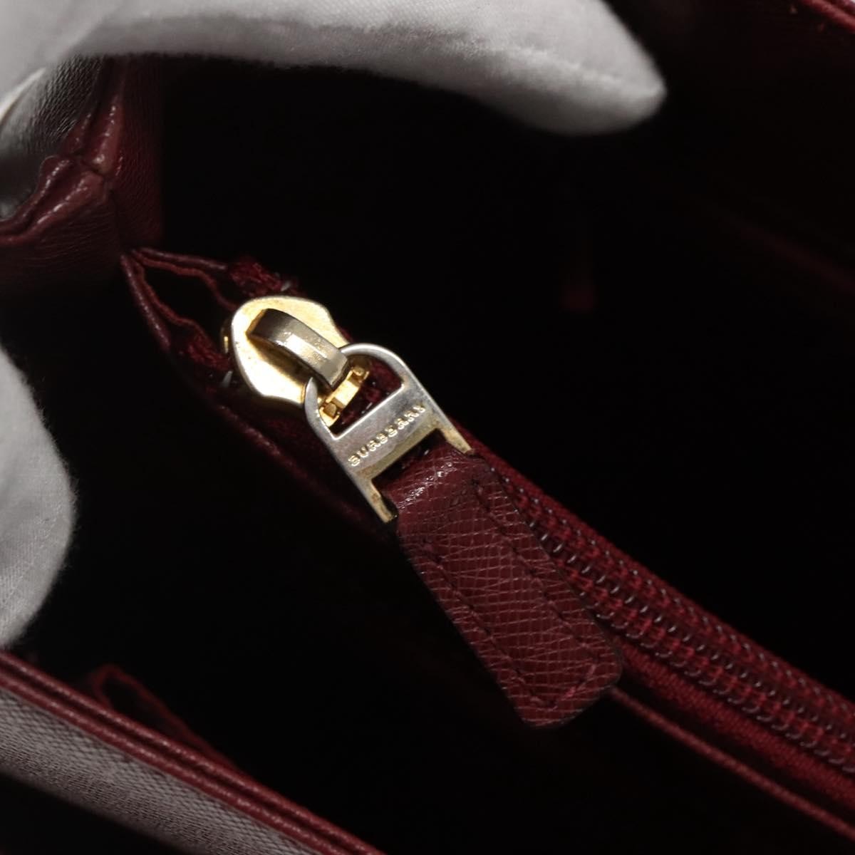 Burberry BURBERRY Nova Check Tote Bag Canvas Beige Gold Authentic 136853