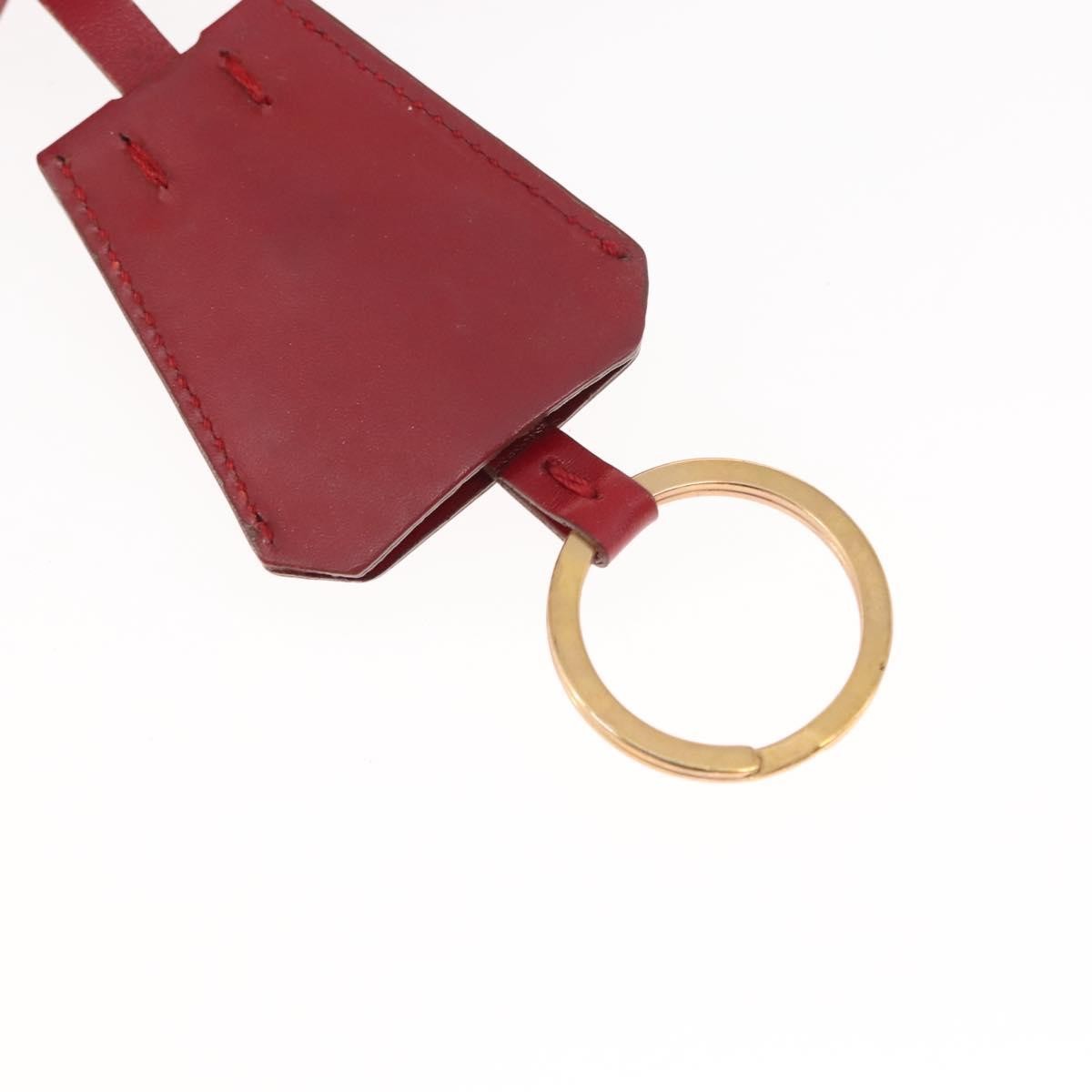 Prada PRADA Hand Bag Nylon Red Gold Authentic ki6141