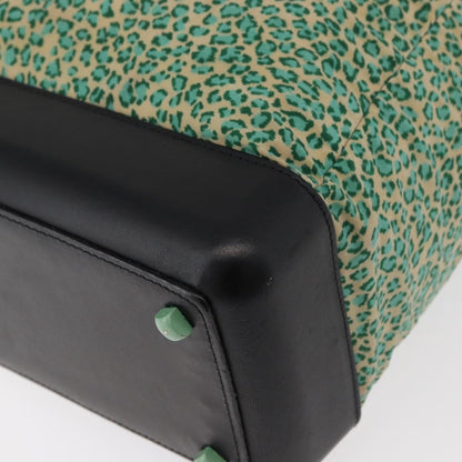 BOTTEGAVENETA BOTTEGAVENETA BOTTEGA VENETA Hand Bag Nylon Leather Green Authentic 171524