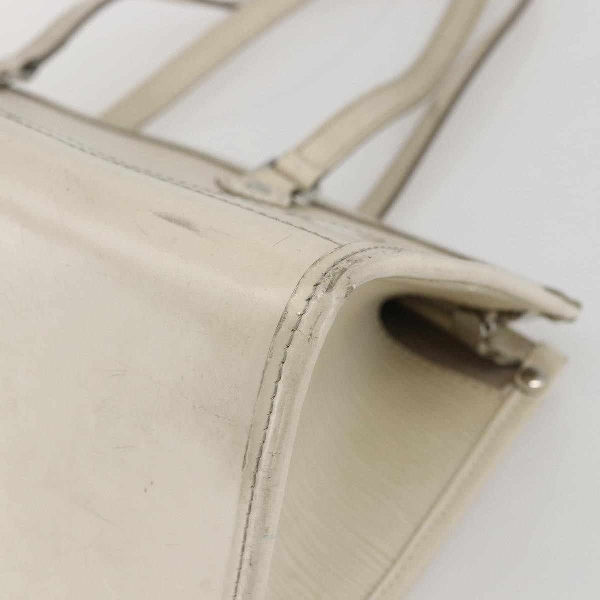 Louis Vuitton LOUIS VUITTON Epi Madeleine PM Hand Bag White Yvoire M5933J LV Authentic 160228