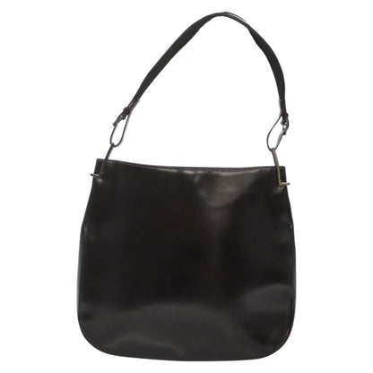Gucci GUCCI Shoulder Bag Patent leather Brown Silver 001 3166 Authentic ep8849