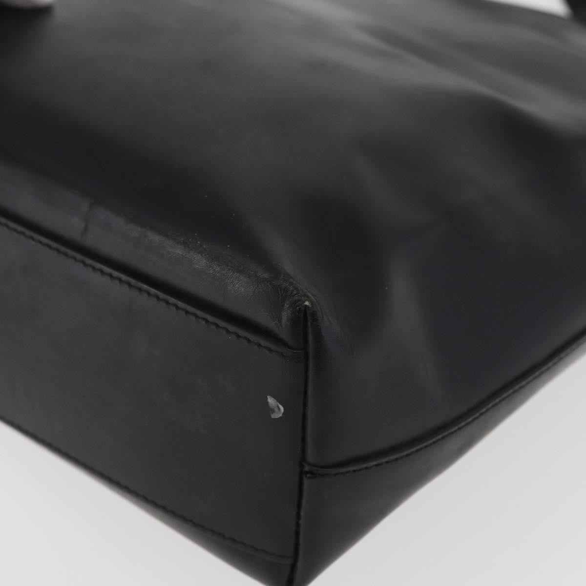 Prada PRADA Hand Bag Leather Black Silver Authentic 169378