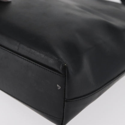 Prada PRADA Hand Bag Leather Black Silver Authentic 169378