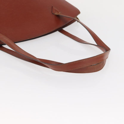 Louis Vuitton LOUIS VUITTON Epi Saint Jacques Shopping Bag Brown M52263 LV Authentic BA8091