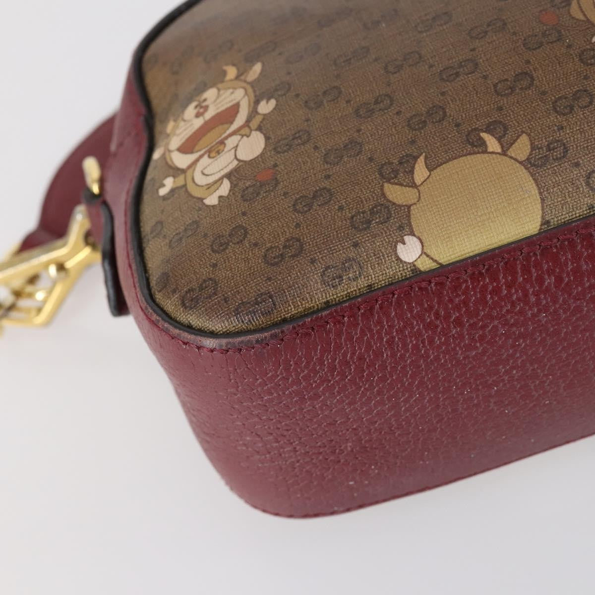 Gucci GUCCI Micro GG Supreme Doraemon Collaboration Bag PVC Beige 574886 Authentic 143965