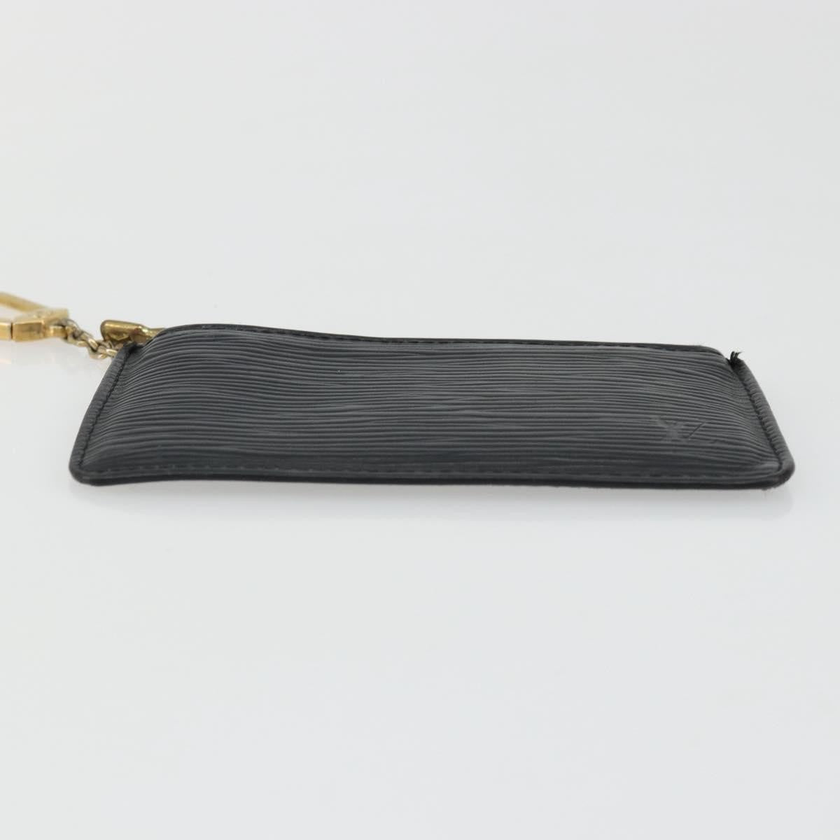 Louis Vuitton LOUIS VUITTON Epi Pochette Cles Coin Purse Black M63802 LV Authentic YKZ1632