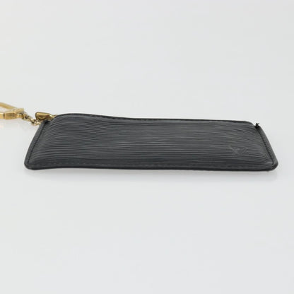 Louis Vuitton LOUIS VUITTON Epi Pochette Cles Coin Purse Black M63802 LV Authentic YKZ1632
