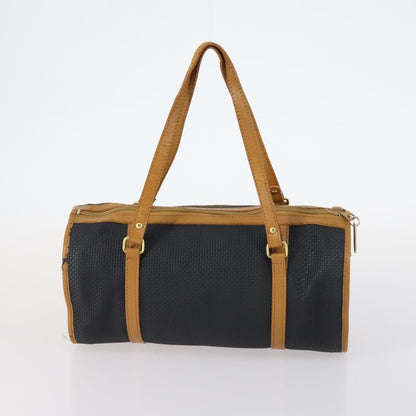 Saint Laurent SAINT LAURENT Hand Bag Leather 2 Set Black Gold beige Authentic am9229