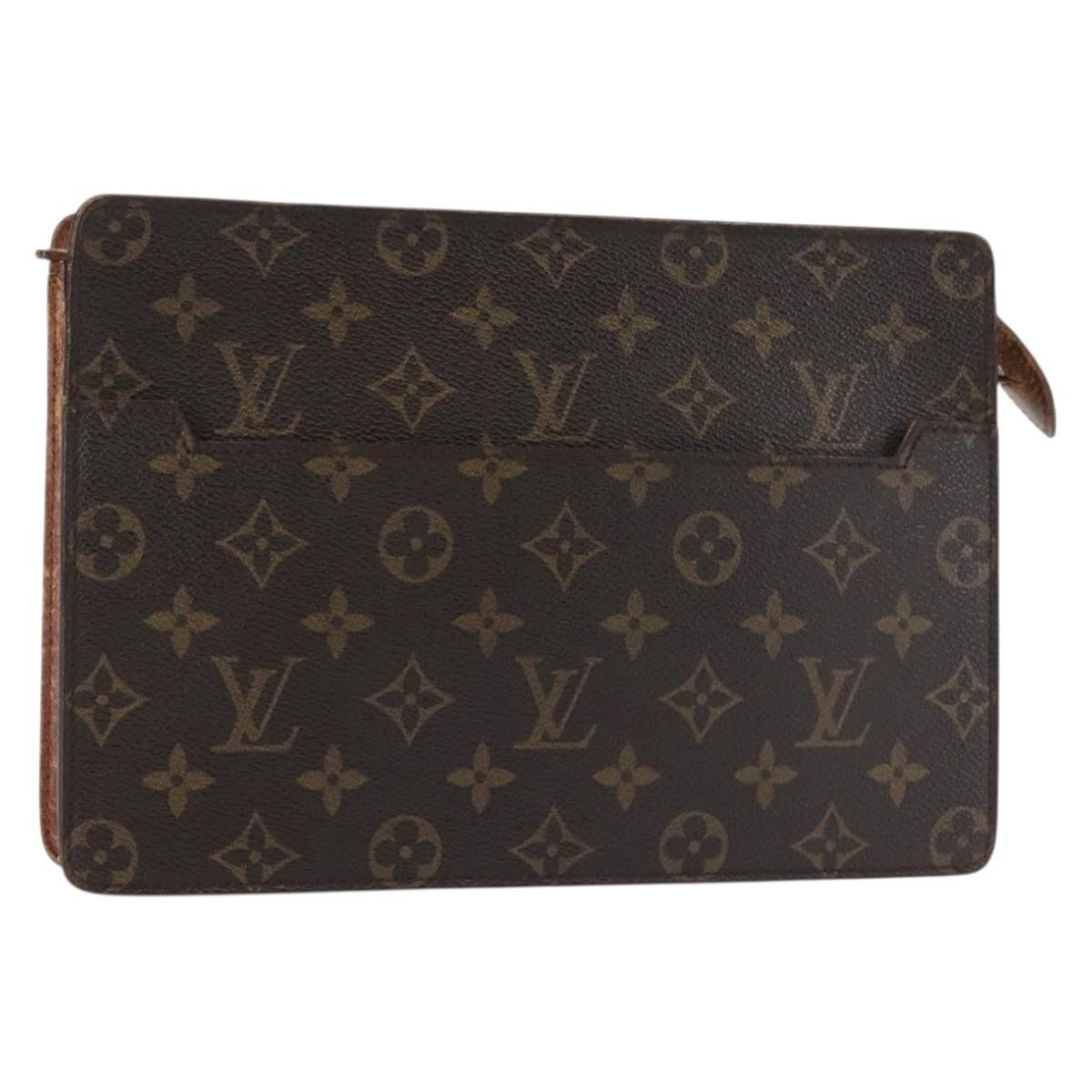 Louis Vuitton LOUIS VUITTON Monogram Pochette Homme Clutch Bag M51795 LV Authentic 142513