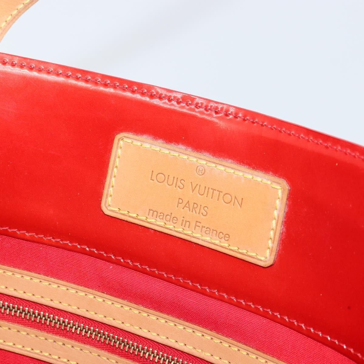 Louis Vuitton LOUIS VUITTON Monogram Vernis Reade GM Tote Bag Red M91084 LV Authentic AMZ416