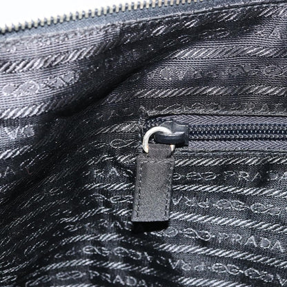 Prada PRADA Tote Bag Nylon Black Silver Authentic 151531