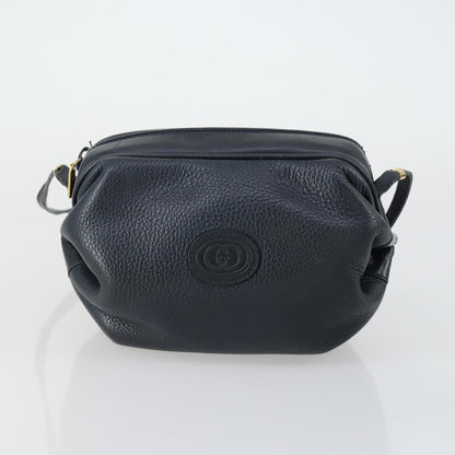 Gucci GUCCI GG Canvas Shoulder Bag Leather 6 Set Beige Black Navy Authentic fm4975