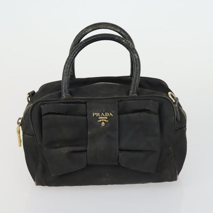 Prada PRADA Tote Bag Nylon 2 Set Black Beige Authentic 157078
