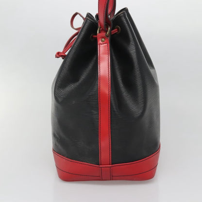Louis Vuitton LOUIS VUITTON Epi Noe Shoulder Bag Bicolor Black Red M44017 LV Authentic 127971