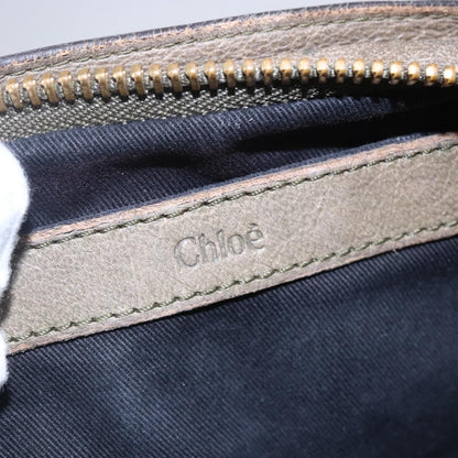 Chloé Chloé Chloe Etel Hand Bag Leather 2way Beige Gold Authentic bs30955