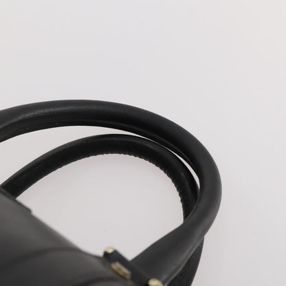 Valentino VALENTINO Boston Bag Leather Black Gold Authentic bs35030A