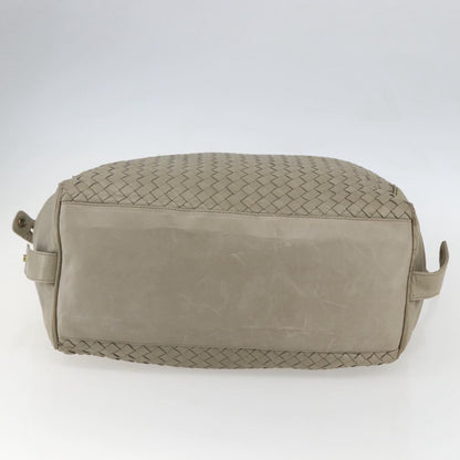 BOTTEGAVENETA BOTTEGAVENETA BOTTEGA VENETA INTRECCIATO Hand Bag Leather Beige Gold Authentic 155700