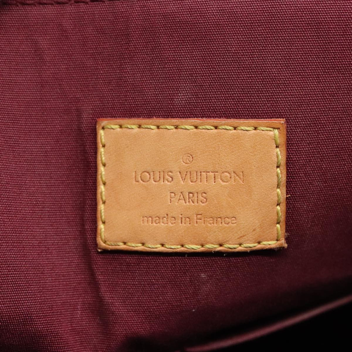Louis Vuitton LOUIS VUITTON Monogram Vernis Avalon zip Hand Bag Amarante M91594 LV Authentic mr482