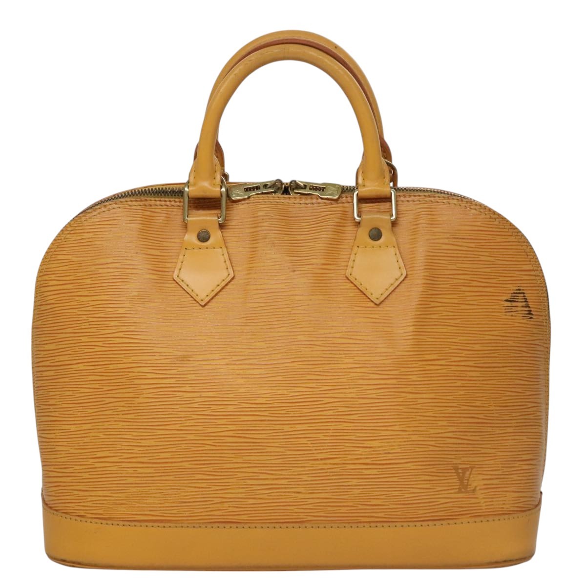 Louis Vuitton LOUIS VUITTON Epi Alma Hand Bag Yellow M52149 LV Authentic 107462