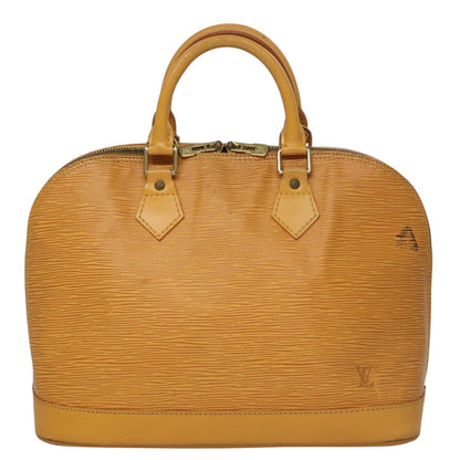 Louis Vuitton LOUIS VUITTON Epi Alma Hand Bag Yellow M52149 LV Authentic 107462