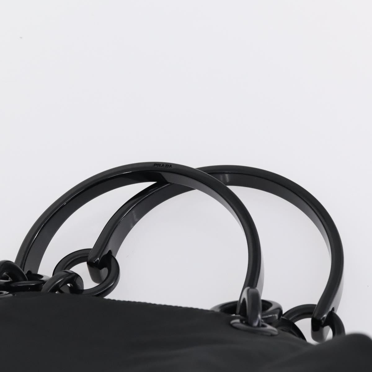 Prada PRADA Tote Bag Nylon 4 Set Black Blue Authentic 147053