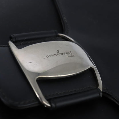 Salvatore Ferragamo Salvatore Ferragamo Shoulder Bag Patent leather Black Authentic bs21286