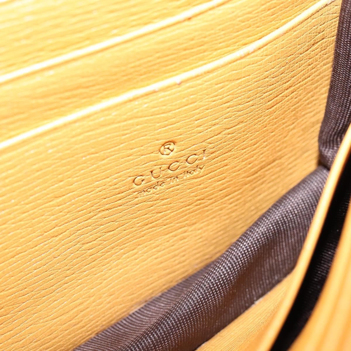 Gucci GUCCI Chain Shoulder Bag Leather Yellow 354697 Authentic 142696