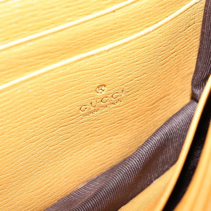 Gucci GUCCI Chain Shoulder Bag Leather Yellow 354697 Authentic 142696
