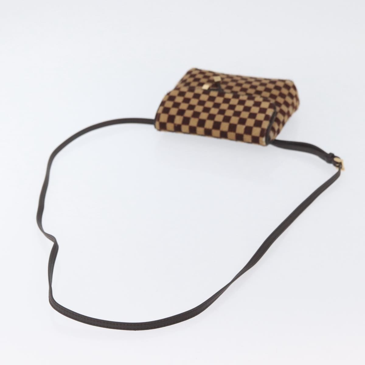 Louis Vuitton LOUIS VUITTON Damie sovage Gazelle Bag Harako leather Brown M92130 Authentic ka3269