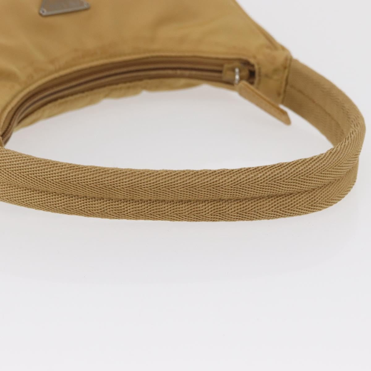 Prada PRADA Hand Bag Nylon Beige Authentic 163348