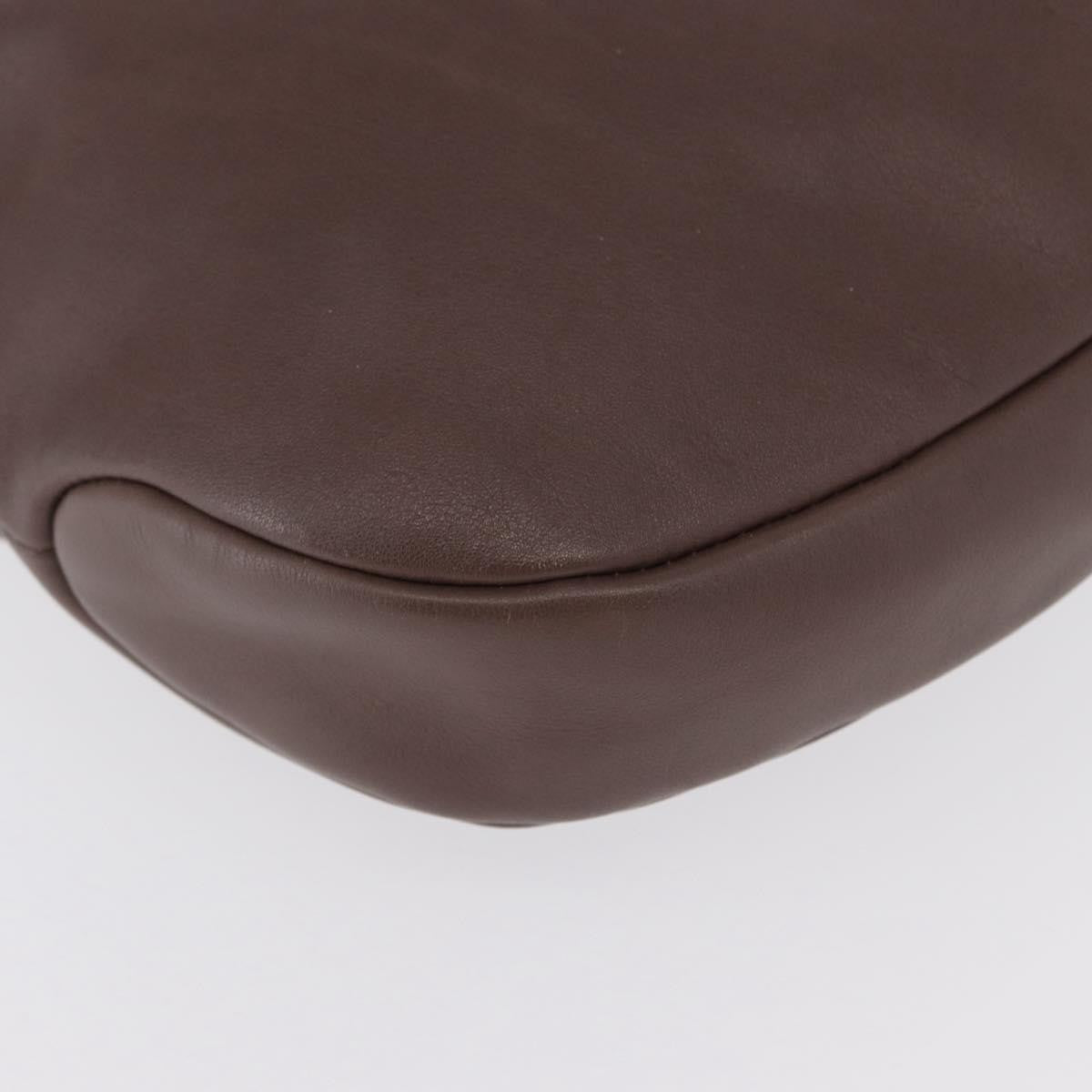 Salvatore Ferragamo Salvatore Ferragamo Shoulder Bag Leather Brown Gold Authentic SW1941