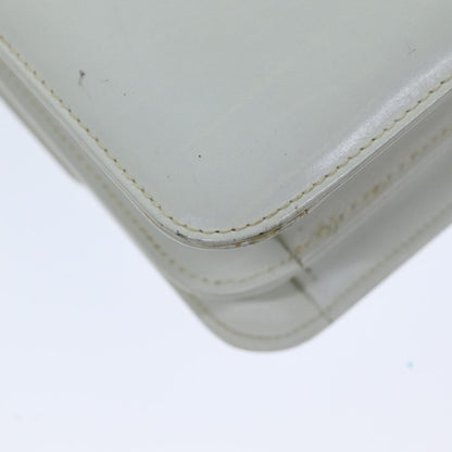 Gucci GUCCI Hand Bag Leather White Authentic yk12076