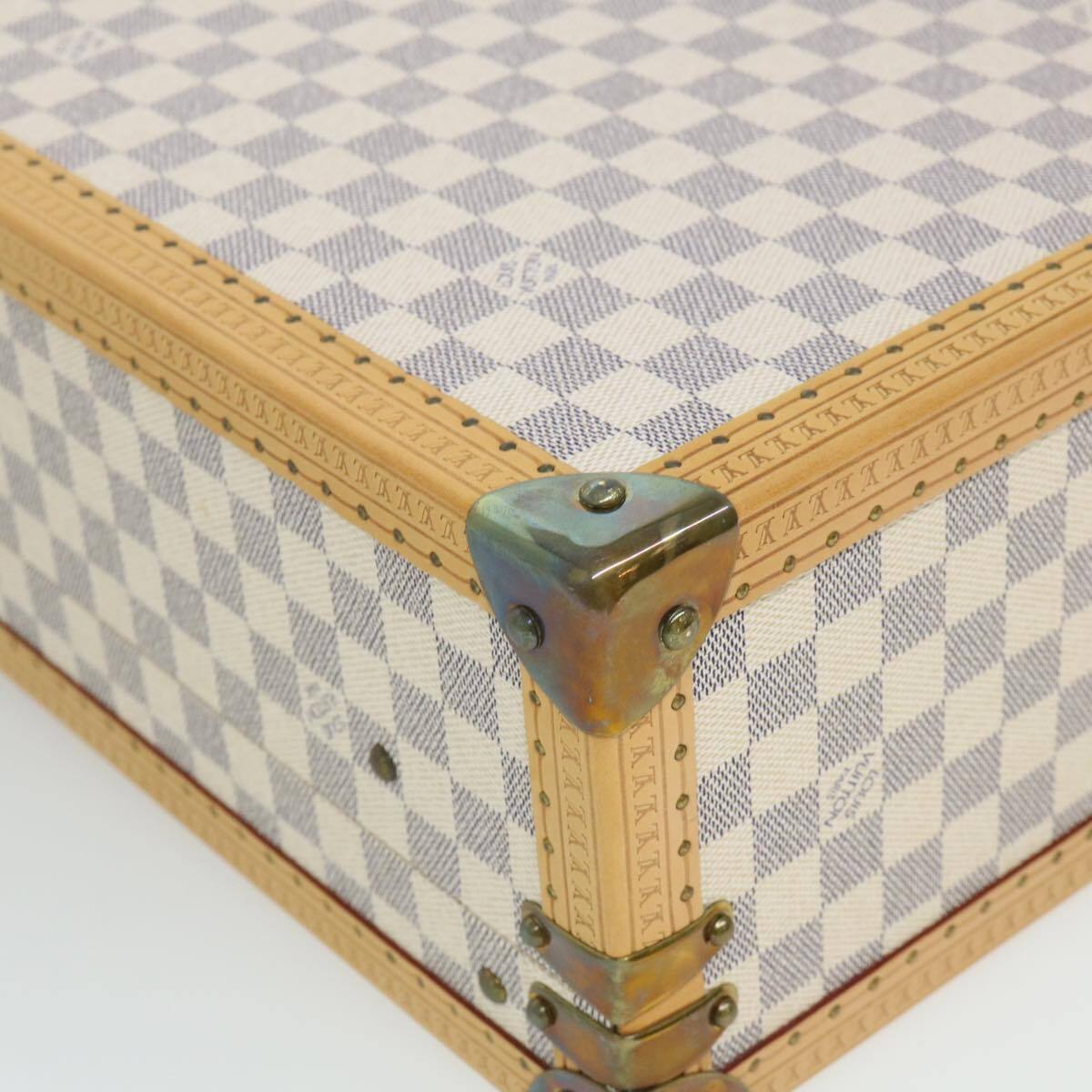 Louis Vuitton LOUIS VUITTON Damier Azur Cotteville 45 Trunk SPO LV Authentic 38808SM Bag