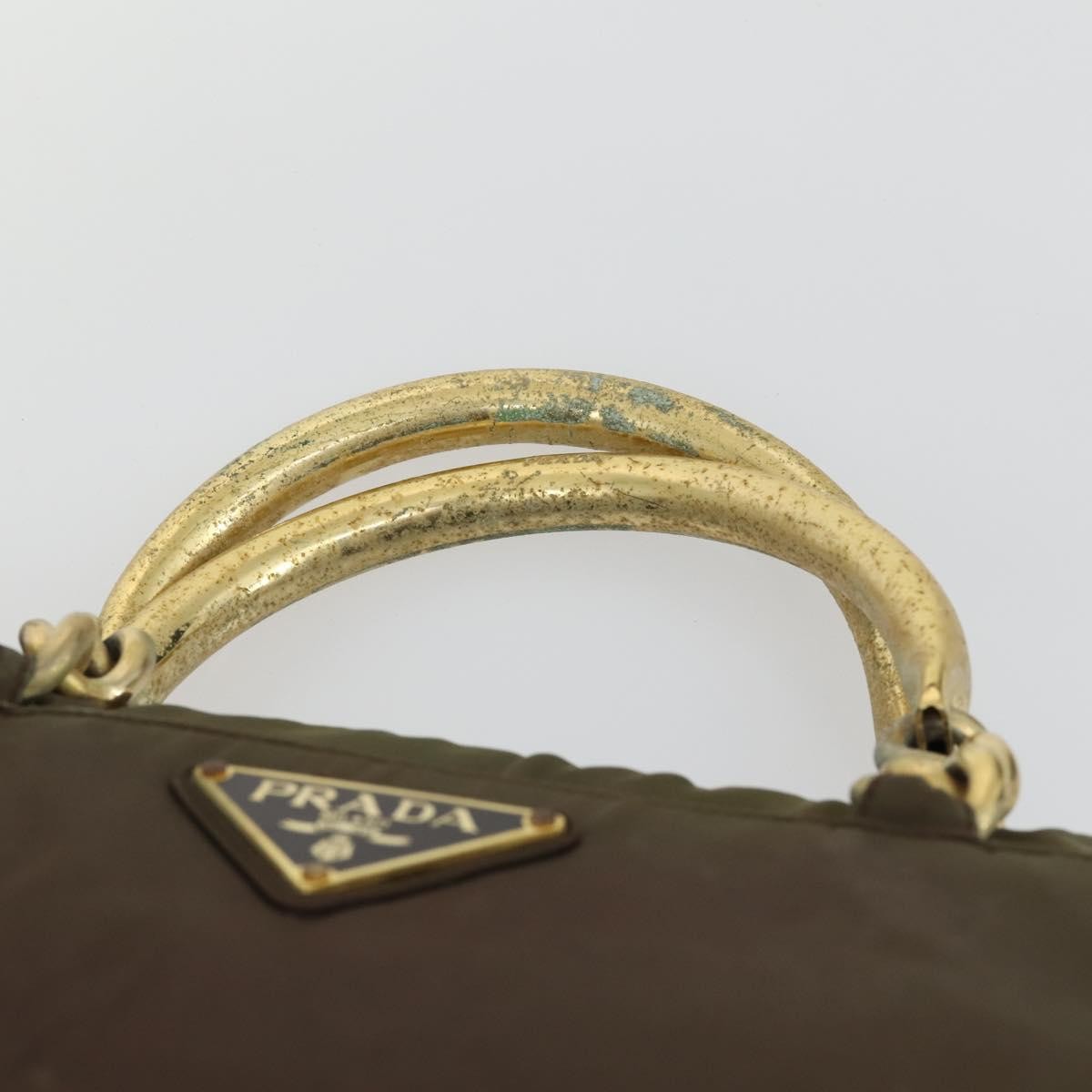 Prada PRADA Shoulder Bag Nylon 3 Set Khaki Black Authentic 165124