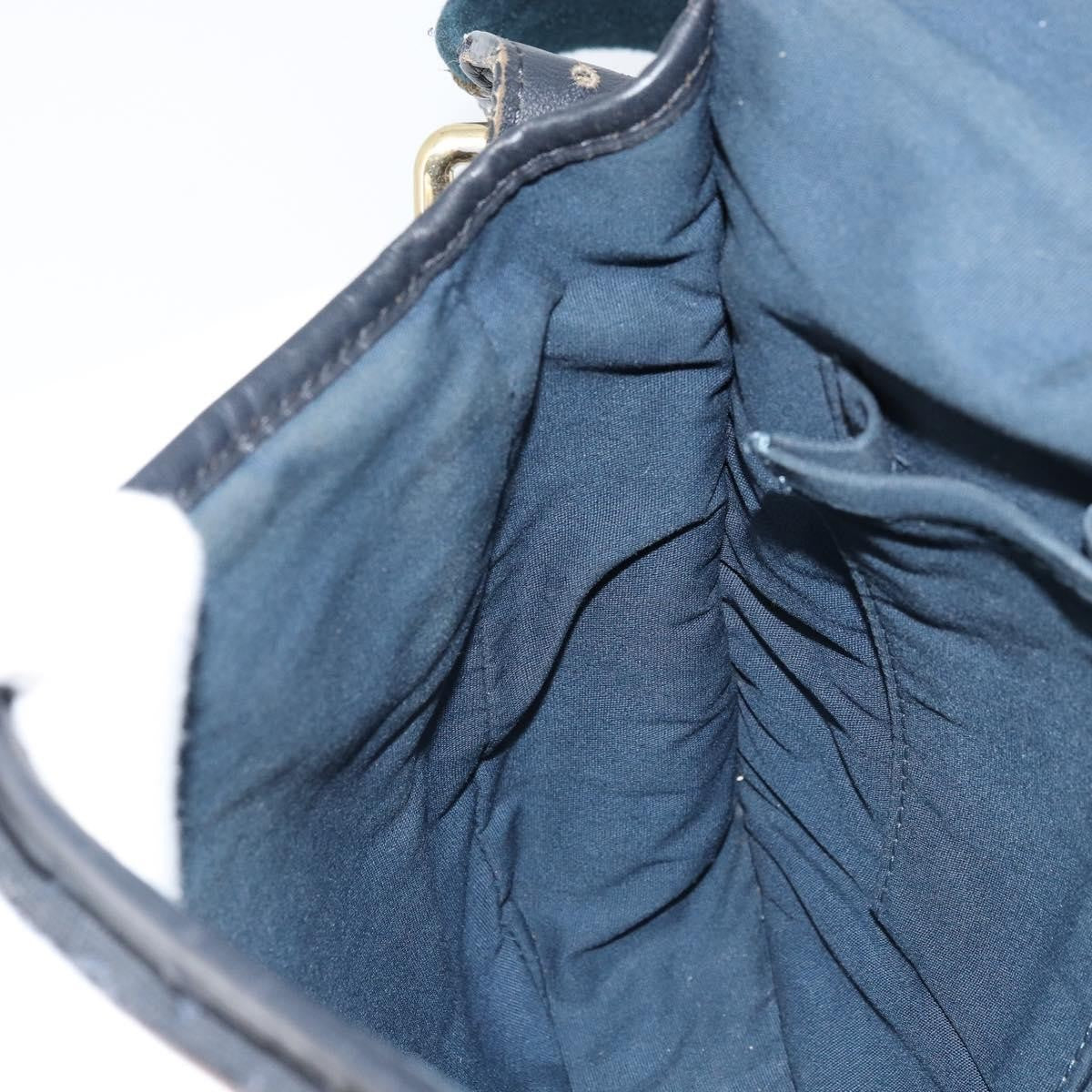 Louis Vuitton LOUIS VUITTON Monogram Mini Belanger Shoulder Bag Black M92672 LV Authentic 172756