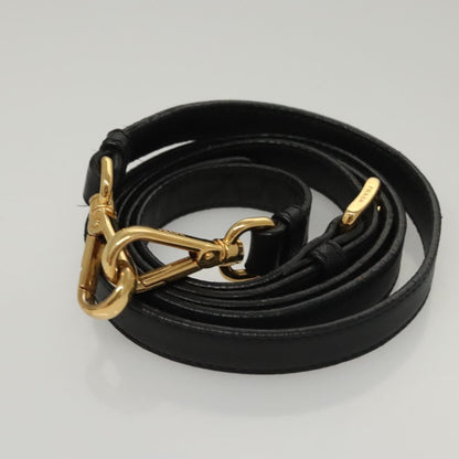 Prada PRADA ribbon Shoulder Bag Leather Purple Gold Authentic 116078