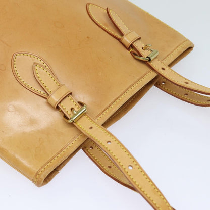 Louis Vuitton LOUIS VUITTON Nomad leather Bucket PM Shoulder Bag Beige M85001 LV Authentic 80351