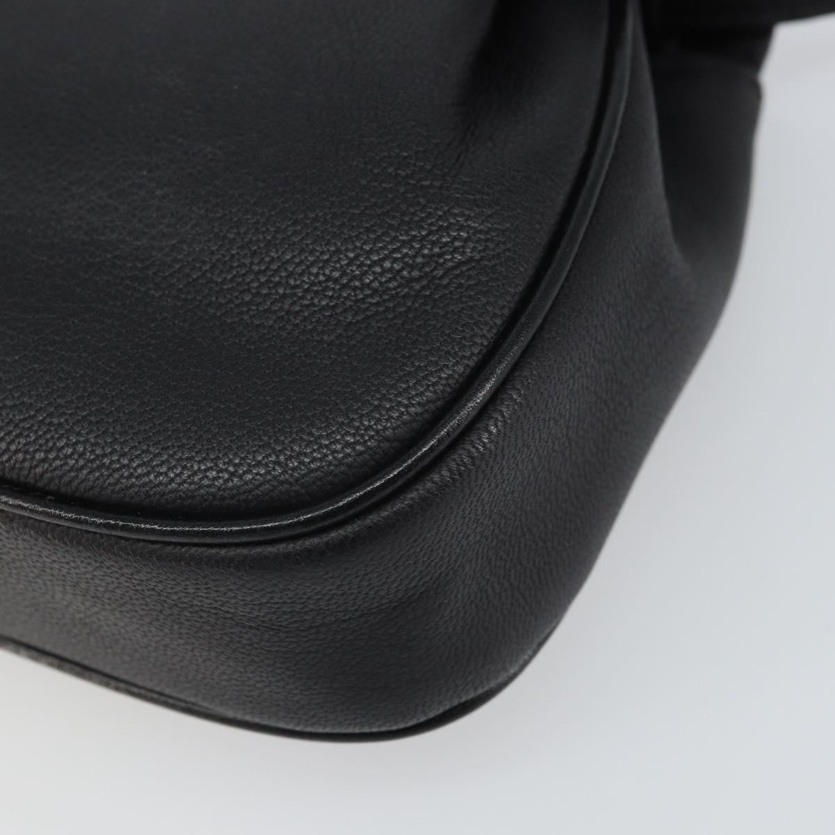 Givenchy GIVENCHY Shoulder Bag Leather Black Gold Authentic bs32977