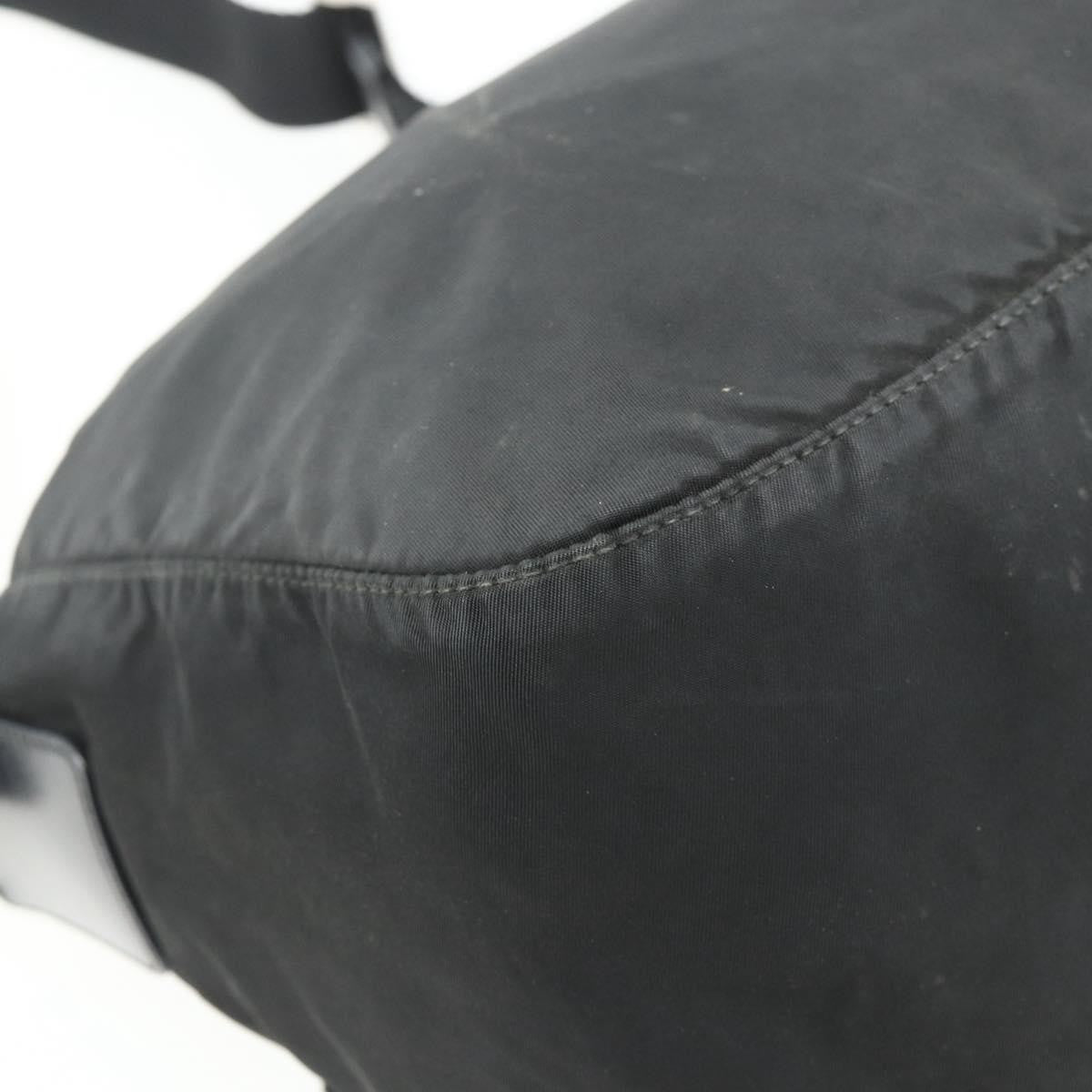 Prada PRADA Shoulder Bag Nylon Black Silver Authentic 175741