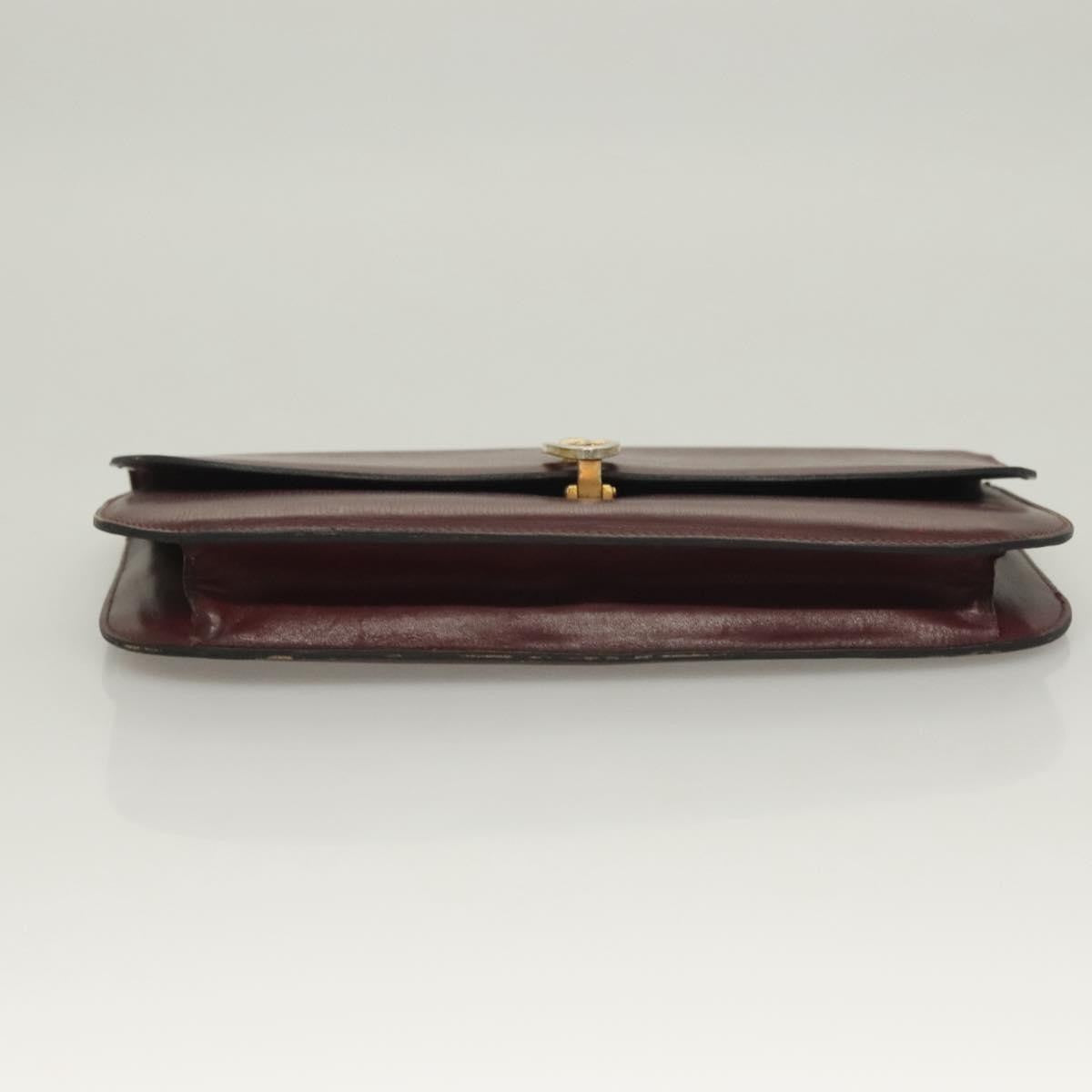 Celine CELINE Macadam Canvas Pouch Clutch Bag 2 Set Brown Authentic yk18950