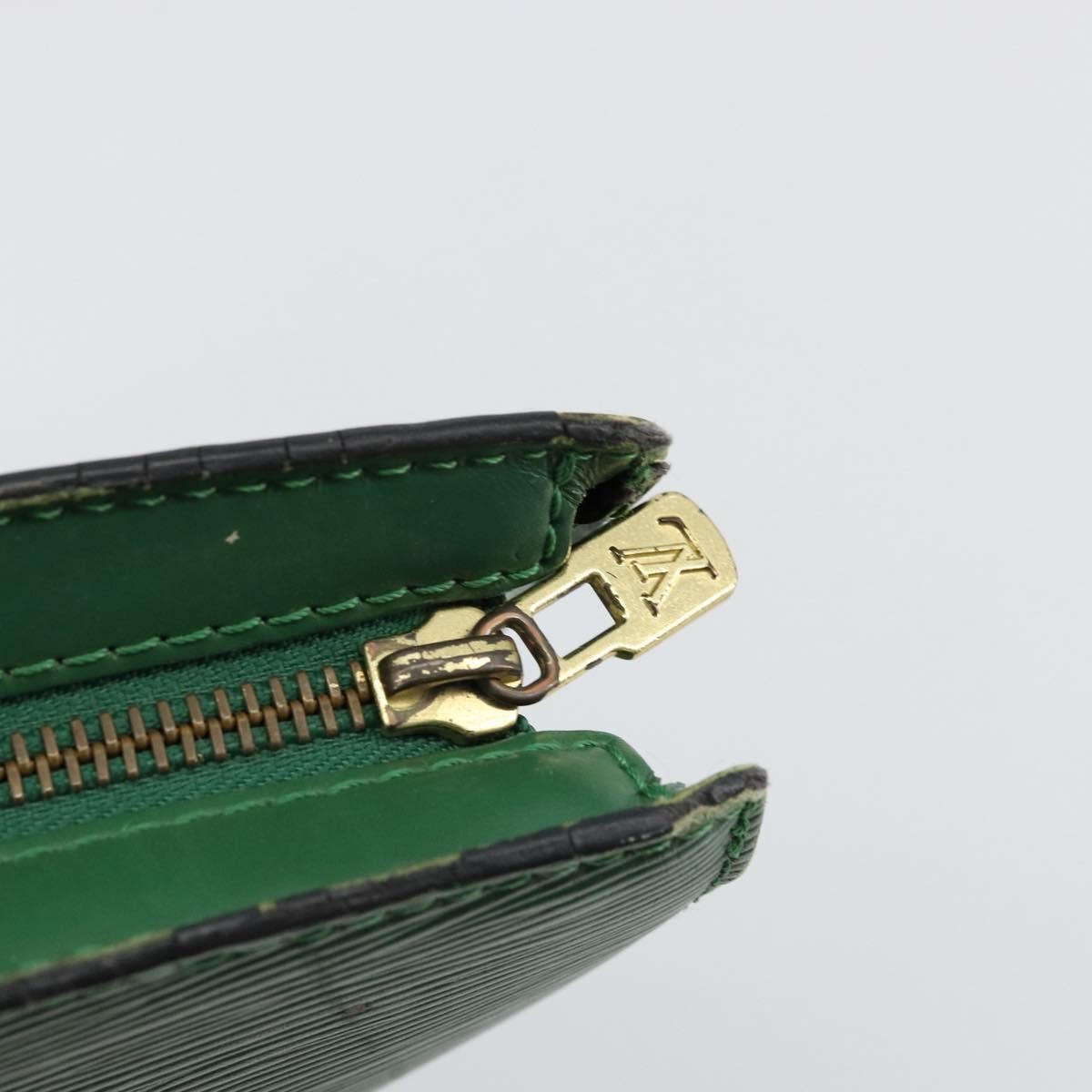 Louis Vuitton LOUIS VUITTON Epi Saint Jacques Hand Bag Green M52274 LV Authentic 168866