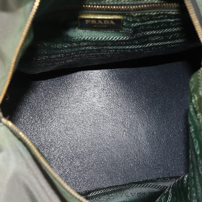 Prada PRADA Shoulder Bag Nylon 2way Green Gold Authentic 176782