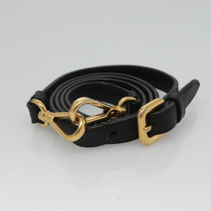 Prada PRADA Hand Bag Leather 2way Black Authentic hk2413