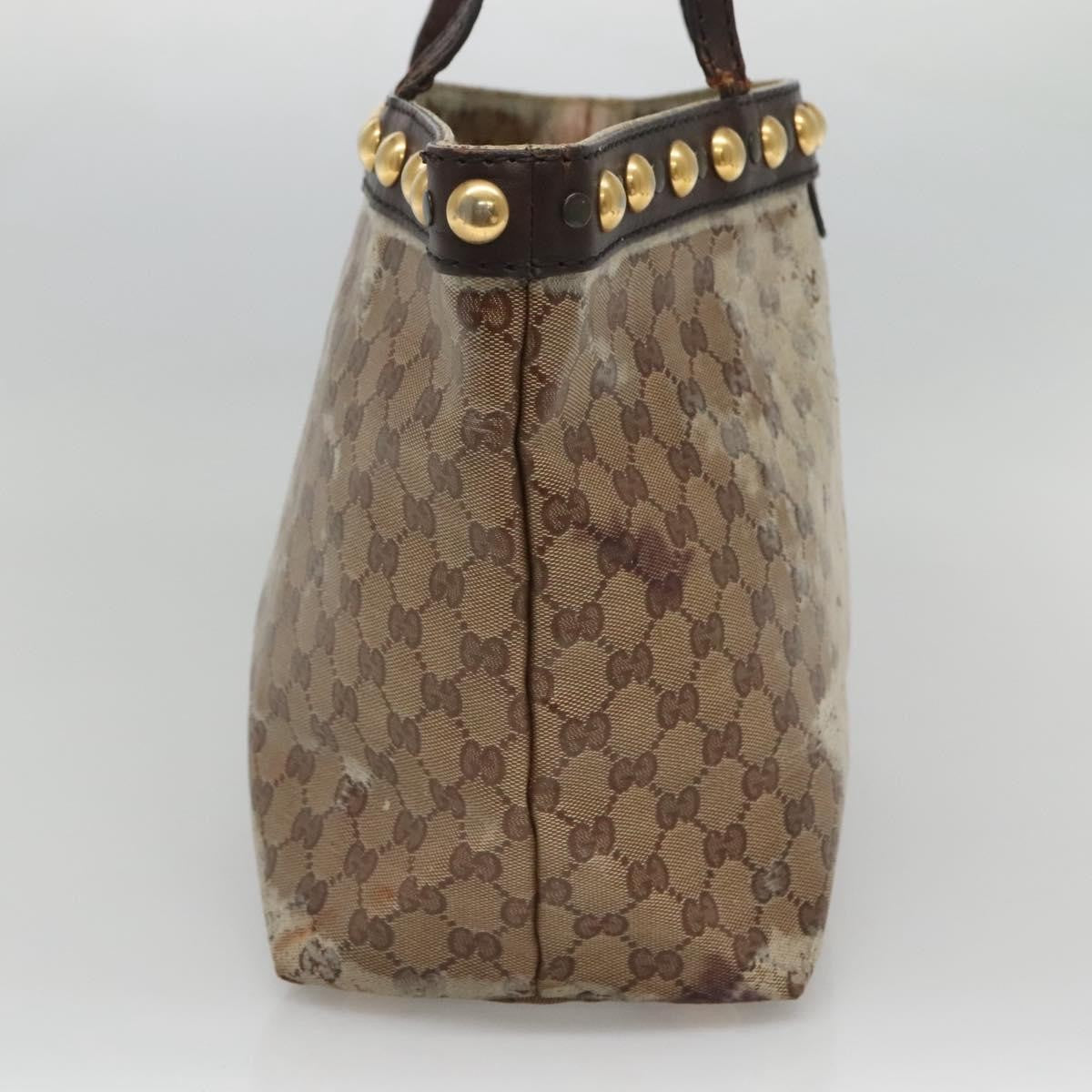 Gucci GUCCI GG Crystal Tote Bag Beige 207291 Authentic MX192