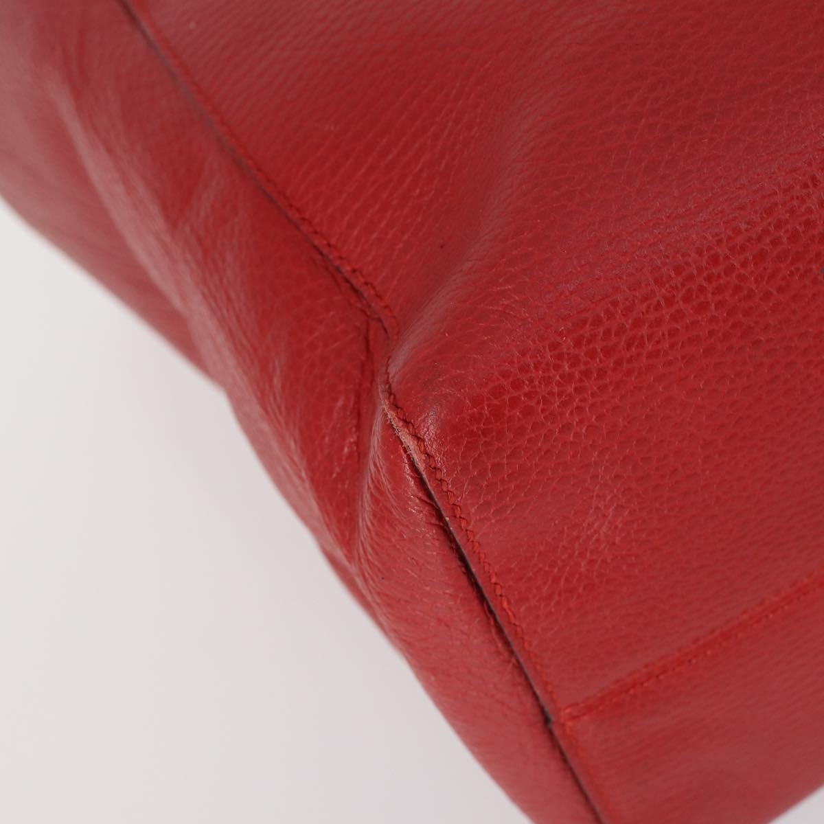 Gucci GUCCI Swing Tote Bag Leather Red Gold 354397 Authentic 144275