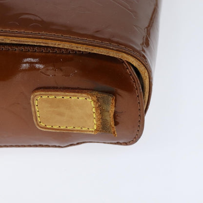Louis Vuitton LOUIS VUITTON Monogram Vernis Christie GM Bag Bronze M91107 LV Authentic 147762