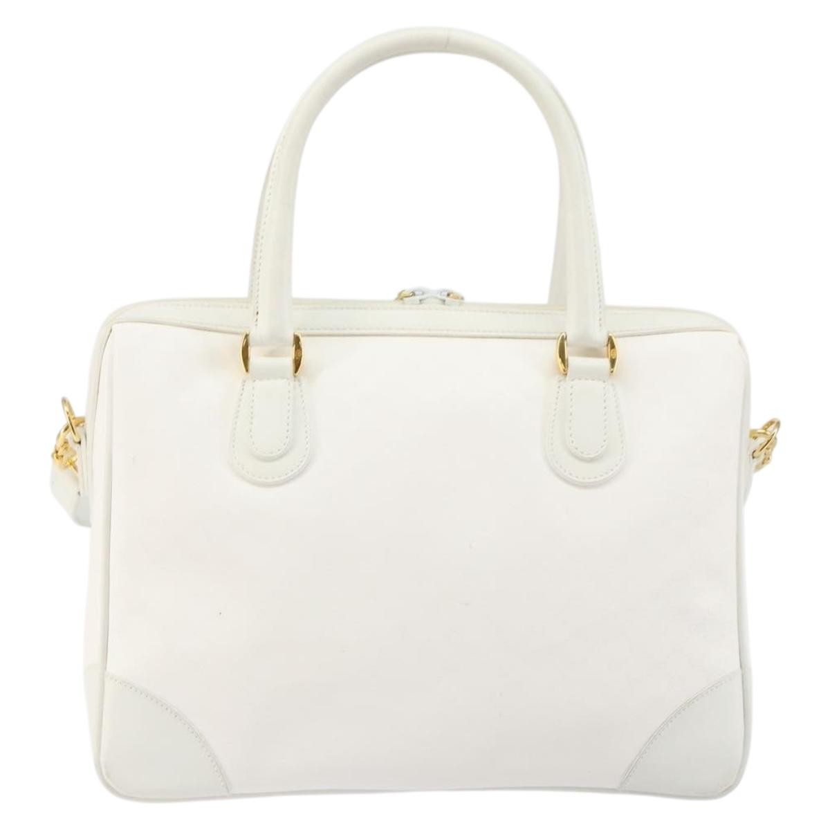 Gucci GUCCI Micro GG Supreme Boston Bag PVC 2way White Gold 002 123 0167 Authentic BA6571
