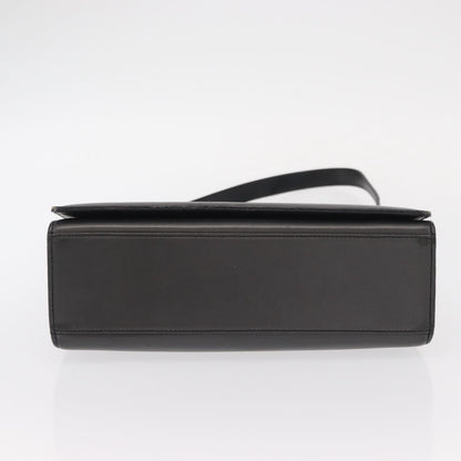 Gucci GUCCI Shoulder Bag Leather Black Gold Authentic BA8638
