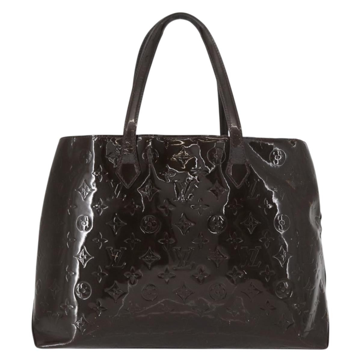 Louis Vuitton LOUIS VUITTON Monogram Vernis Wilshire MM Bag Terre Domble M91440 LV Authentic 150262