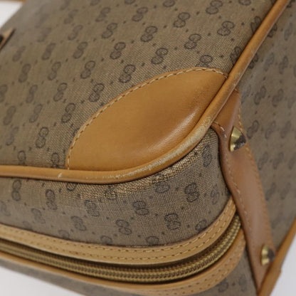 Gucci GUCCI Micro GG Supreme Hand Bag PVC Beige Gold 000 39 0030 Authentic BA2146